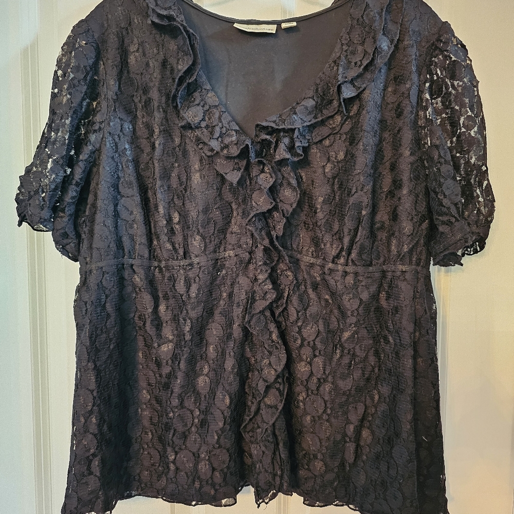Black lace top
